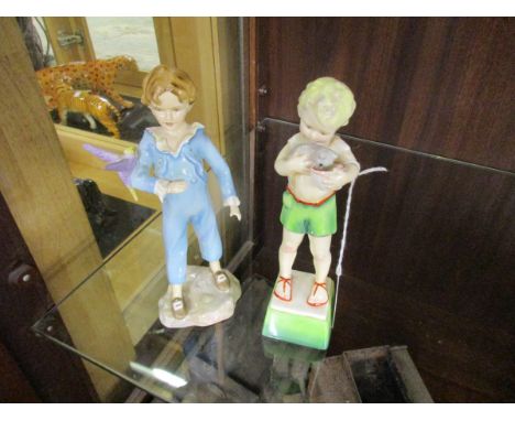 2 Royal Worcester boy figures