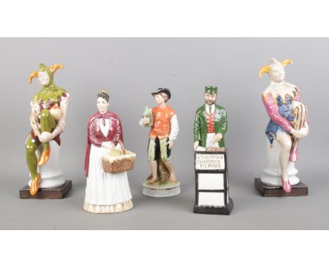 Five ceramic figures, to include two for Leonardo Collection and two Coalport examples from 'The Character Collection'; The A