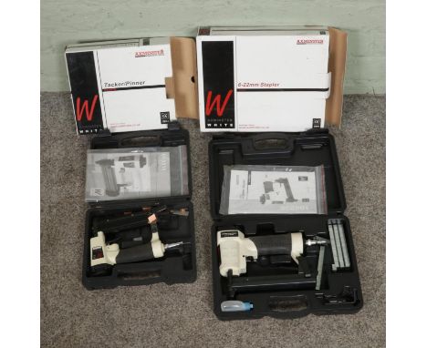 Two boxed Axminster tools to include 6-22mm Stapler and 010016 Tacker/Pinner.
