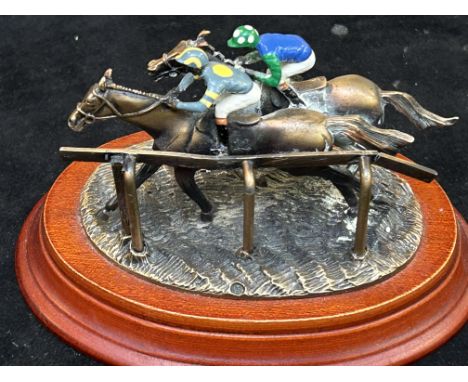 Limited edition first past post horse racing 