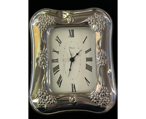 Silver frame Florence mantle clock 