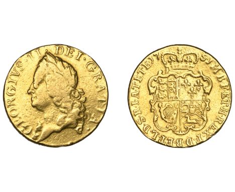 George II (1727-1760), Guinea, 1751 (EGC 614; S 3680). Polished and gilt, traces of mounting on edge, light scrapes on obvers