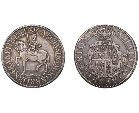 Charles I (1625-1649), Briot’s First Milled issue, Halfcrown, mm. flower and b on obv., b on rev., 14.99g/6h (Bull 468, this 