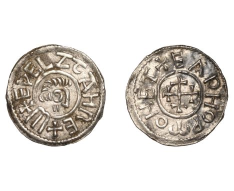 Kings of East Anglia, Æthelstan (825-40), Penny, [Ipswich], Eadnoth, edelztan re+, draped bust right, breaking inner circle, 