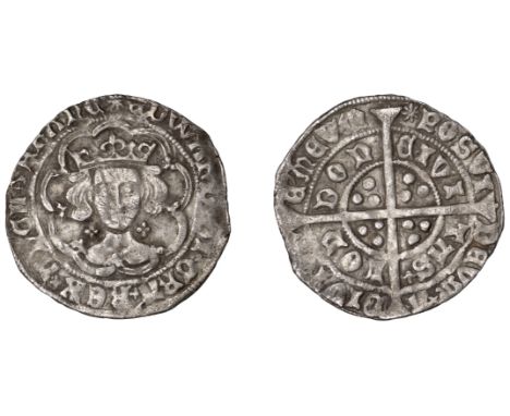 Edward IV (First reign, 1461-1470), Light coinage, Groat, London, class VI, mm. sun, quatrefoils by neck, lis after tas, 2.81