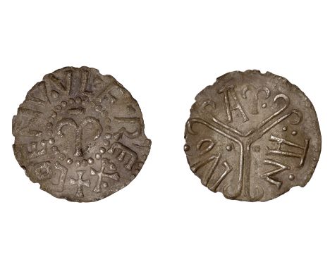 Kings of Mercia, Coenwulf (796-821), Penny, London, Gp I, Ludoman, coenv.vlf rex around uncial m, rev. lvd am an in arms of t