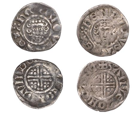 Henry III (1216-1272), Pennies (2), class VIc3, Canterbury, Samuel, samvel · on · cant, 1.30g/1h (SCBI Mass 1815, this coin);