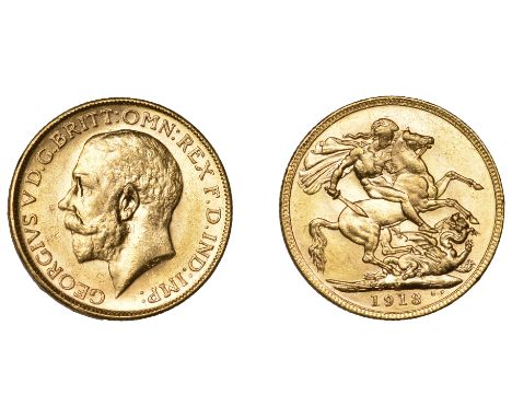 Australia, George V, Sovereign, 1913m (M 231; S 3999). Some scuffing, otherwise extremely fine or better [slabbed NGC MS 62] 