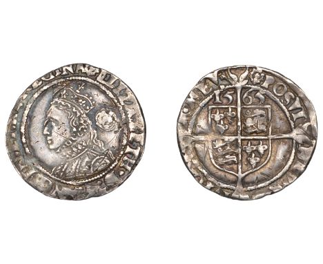 Elizabeth I (1558-1603), Third issue, Threepence, 1565, mm. small rose, bust 3F, 1.47g/1h (BCW RS-1G:RS-a; N 1998; S 2565). S