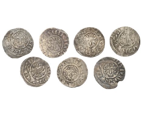Henry III (1216-1272), Pennies (7), all class VIIc, Canterbury, Ioan Chic, ioan chic on c[a], 1.31g/1h, Ioan F.R., ioan f r o