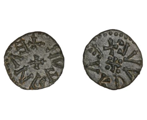 Kings of Northumbria, Eanred (810-41), Styca or Penny, phase II, Eadwulf, eanred r (retrograde), small cross, rev. eardvvl (r