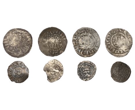 Henry III, Short Cross coinage, Penny, class VIIc, Canterbury, Salmun, 1.44g/6h (S 1356C); Long Cross coinage, Penny, class V