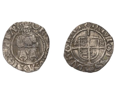 Henry VIII (1509-1547), Second coinage, Penny, Durham, Bp Wolsey, mm. crescent on obv., trefoil on rev., tw by shield, cardin