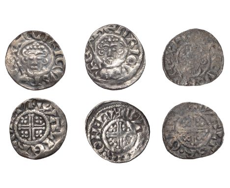 John (1199-1216), Pennies (3), all class VIa1, London, Walter, walter · on · lv, 1.43g/1h, 1.32g/3h, 1.16g/1h (SCBI Mass 1750