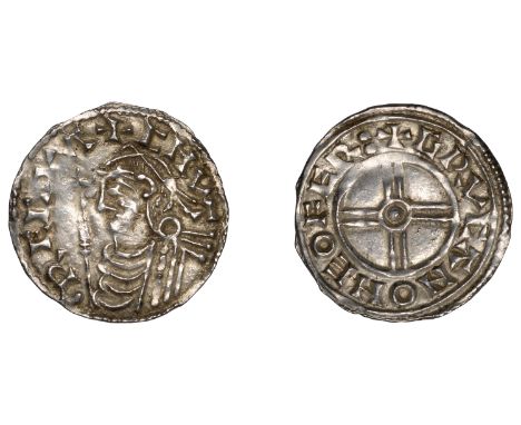 Cnut (1016-1035), Penny, Short Cross type, York, Crucan, grvcan on eofer:, 1.12g/3h (SCBI Copenhagen 697, same dies; BEH 635;