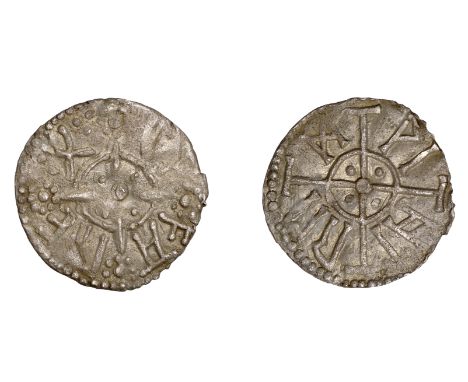 Kings of Mercia, Offa (759-96), Penny, Light coinage, East Anglia, Wintred, of fa re x divided by four clusters of pellets, a