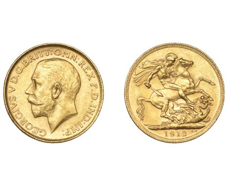 Australia, George V, Sovereign, 1912p (M 251; S 4001). Some light scratches, otherwise about extremely fine £300-£400