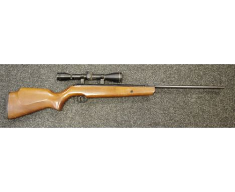 A Webley &amp; Scott .22 XOCET air rifle serial no. 0707 10308 with a SMK 4 x 40 telescopic sight 