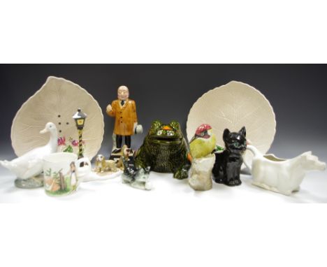 Decorative ceramics - Wade Lady and the Tramp; Crown Devon; Goebel, etc
