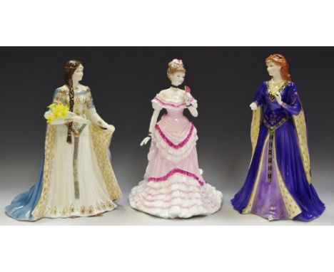 A Royal Worcester figure, The Maiden of Dana 5515/7500, others; The Daughter of Erin, JJ15/7500; First Dance, The Tissot Coll