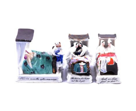 Collection of six Fairings, 'The Wedding Night', 'Who is Coming?', 'Married for Money', 'Shall we sleep first', 'Twelve month