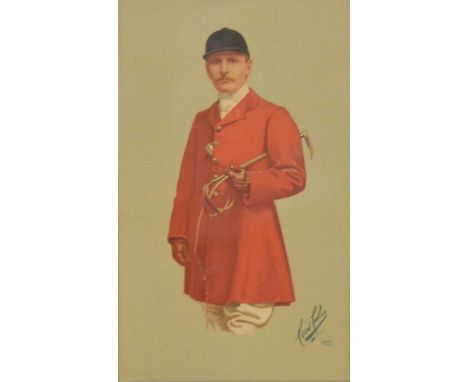 Small quantity of hunting related prints, including ten Vanity Fair caricatures, all loose; W. E. Oakley Esq. Master of the A
