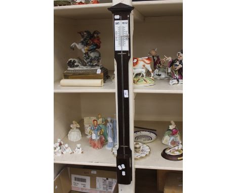 A 20th Century Dutch wooden barometer