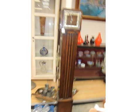 Mid 20th Century oak longcase clock, approx height 140 cms