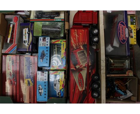 A quantity of Corgi, Lledo etc, diecast vehicles (2 boxes)