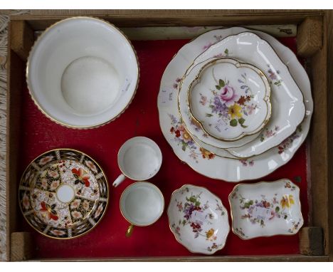 Crown Derby Imari coffee cups and saucers (old repair) and assorted Crown Derby Posy pattern (Q)