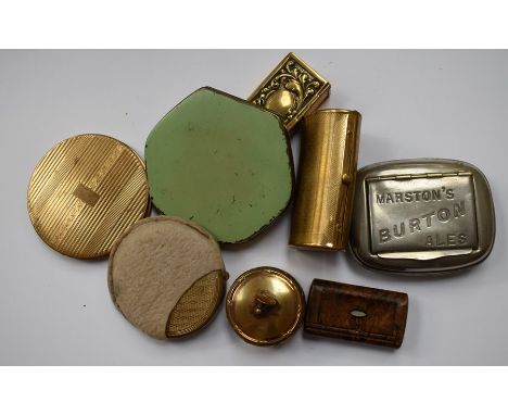 Assorted early 20th Century metal boxes, compact and snuff boxes