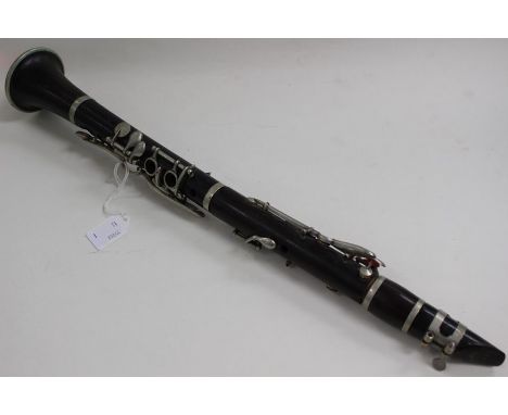 A 1920's clarinet Besson, London, A/F, nickel keys, wooden body