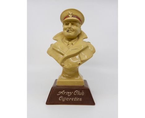 Royal Doulton advertising bust of an army officer