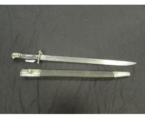 British 1907 Pattern Bayonet by Wilkinson, accepted into service August 1919, lots of markings, at some time in service with 