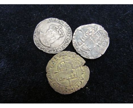 Henry VIII silver groat struck under Edward VI [1547-1551], Southwark, mm. -/E, reads:- CIVITAS LONDON, roses in forkends, Sp