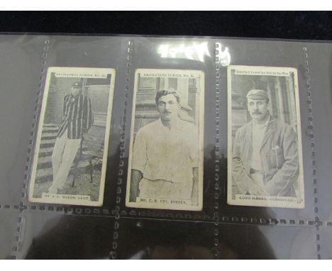 Cricket - Faulkner, Cricketers Series, 3 cards from 1902 set of 20, nos. 3 C B Fry, 11 Lord Hawke & 20 Mr J R Mason, only P -