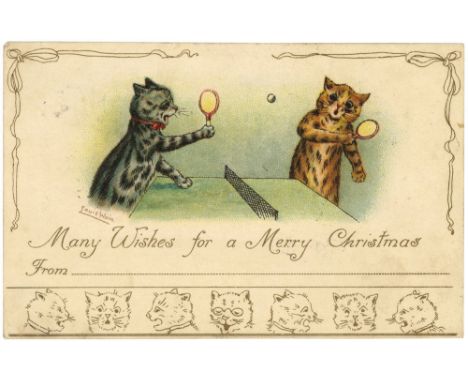 Louis Wain, Kittens playing Table Tennis