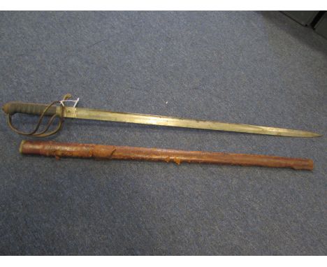 Sword: An 1821 Pattern Geo V Artillery Officers sword, blade etched with Geo V Cypher. Blade unusually made by 'J.A. HENCKELS