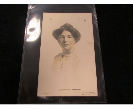 Portrait of Christabel Pankhurst, sent by Helen Macrae to her mother