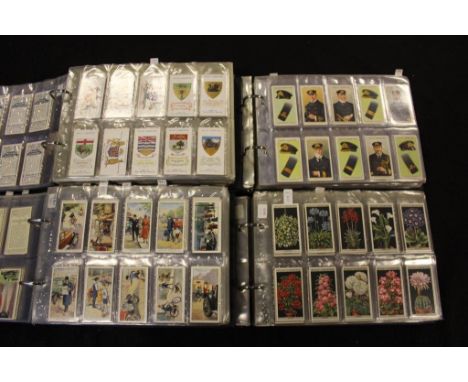 Collection of approx 57 compete sets & 6 part sets contained in 4 modern albums, all Will's issues, including Allied Army Lea