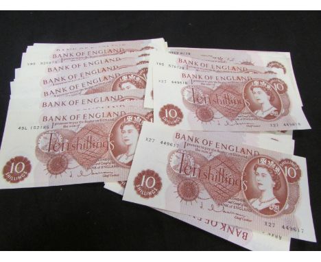GB Ten Shillings (60) all Portrait types EF - GEF