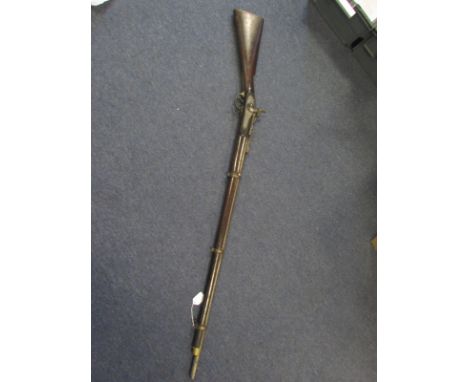 Rifle: A .577 Snider 3 Band Rifle by London Armoury Company. Lock marked 'Crown VR' and '1862' L.A.C.' Breech marked WD and '
