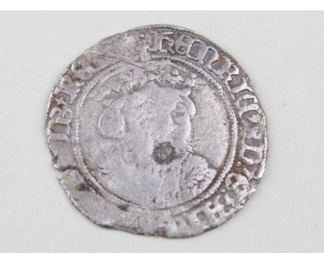 Henry VIII silver groat, Third Coinage [1544-1547] of Bristol, reverse reading VILLA BRISTOLIE, Spink 2372, short crack into 