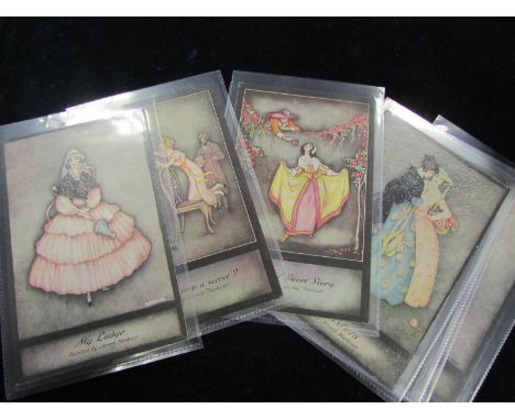Glamour, Art Deco, Jennie Harbour series 2 & 3 (7 cards)