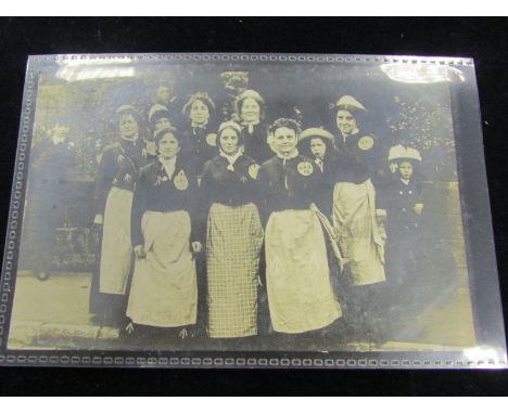 Ex prisoners at Miners Demonstration, Skelton July 1909 R/P (1)