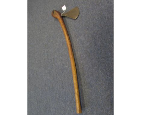 Zulu War Tribal Club with Axe Head - vendor states from the Dennis Slack collection