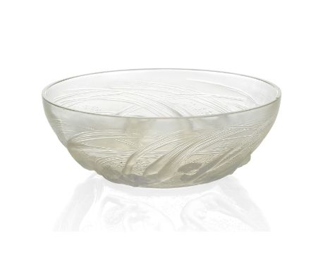 René Lalique (French 1860-1945), 'Ondine’, No.380, an opalescent glass bowl, Designed 1921, wheel engraved R. Lalique France,