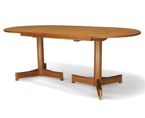 Robert Heritage (British b.1927), a 'Kimberley' teak extending dining table for Archie Shine,c.1960,The rounded rectangular t
