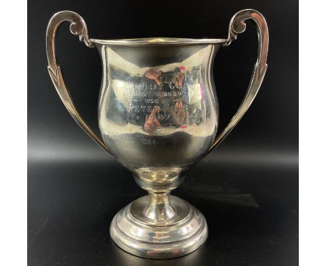 Silver Dog Show Presentation cup standing 13cm and in excellent condition.  The Wendy Cup, Scottish Borders Dog Show Interest