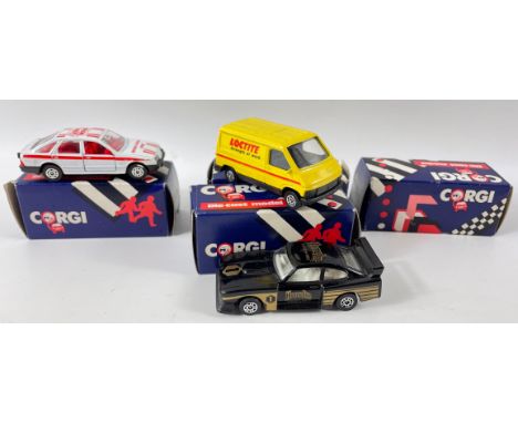 A collection of CORGI DIE-CAST MODELS all in excellent condition to include a FORD SIERRA (Golden Wonder Crisps colours), a R